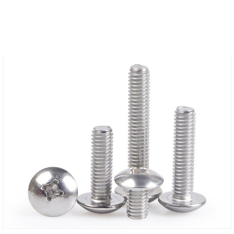 Set 50c và 10c Vít pake đầu dù thân bulong INOX 304 M6, M6x10,M6x12,M6x16,M6X20, M6X25,M6x30,M6x35,M6x40