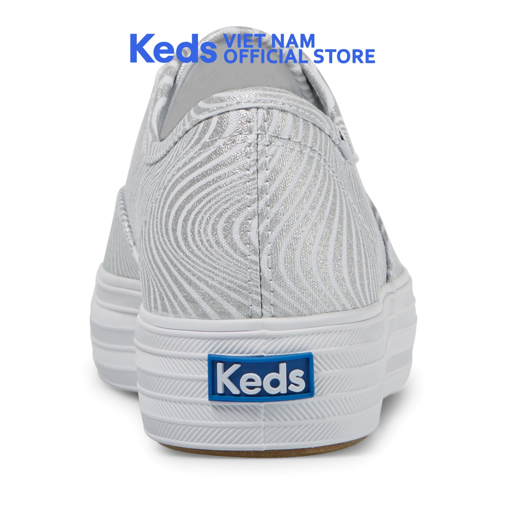 Giày Keds Nữ- Triple Canvas CVO Metallic Silver- KD066615