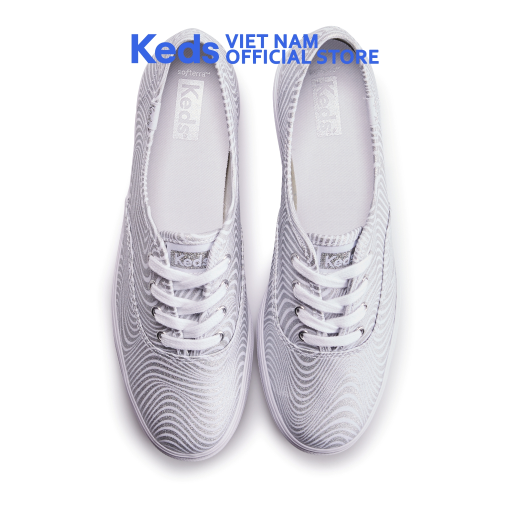 Giày Keds Nữ- Triple Canvas CVO Metallic Silver- KD066615