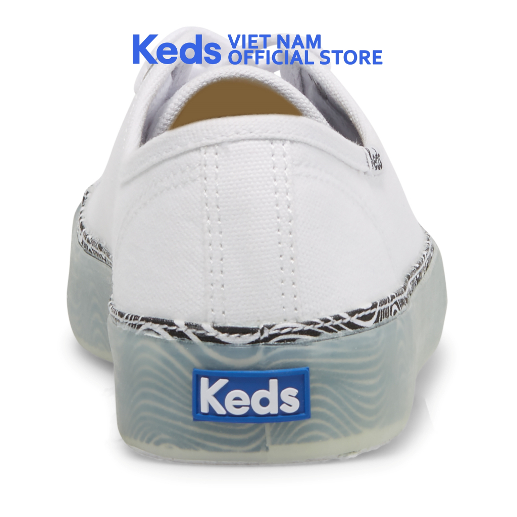 Giày Thể Thao Keds Nữ- Kickstart Canvas Trippy Print Foxing White- KD066338