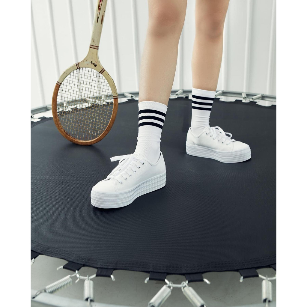 Giày Keds Nữ- Triple Up Canvas White- KD066003