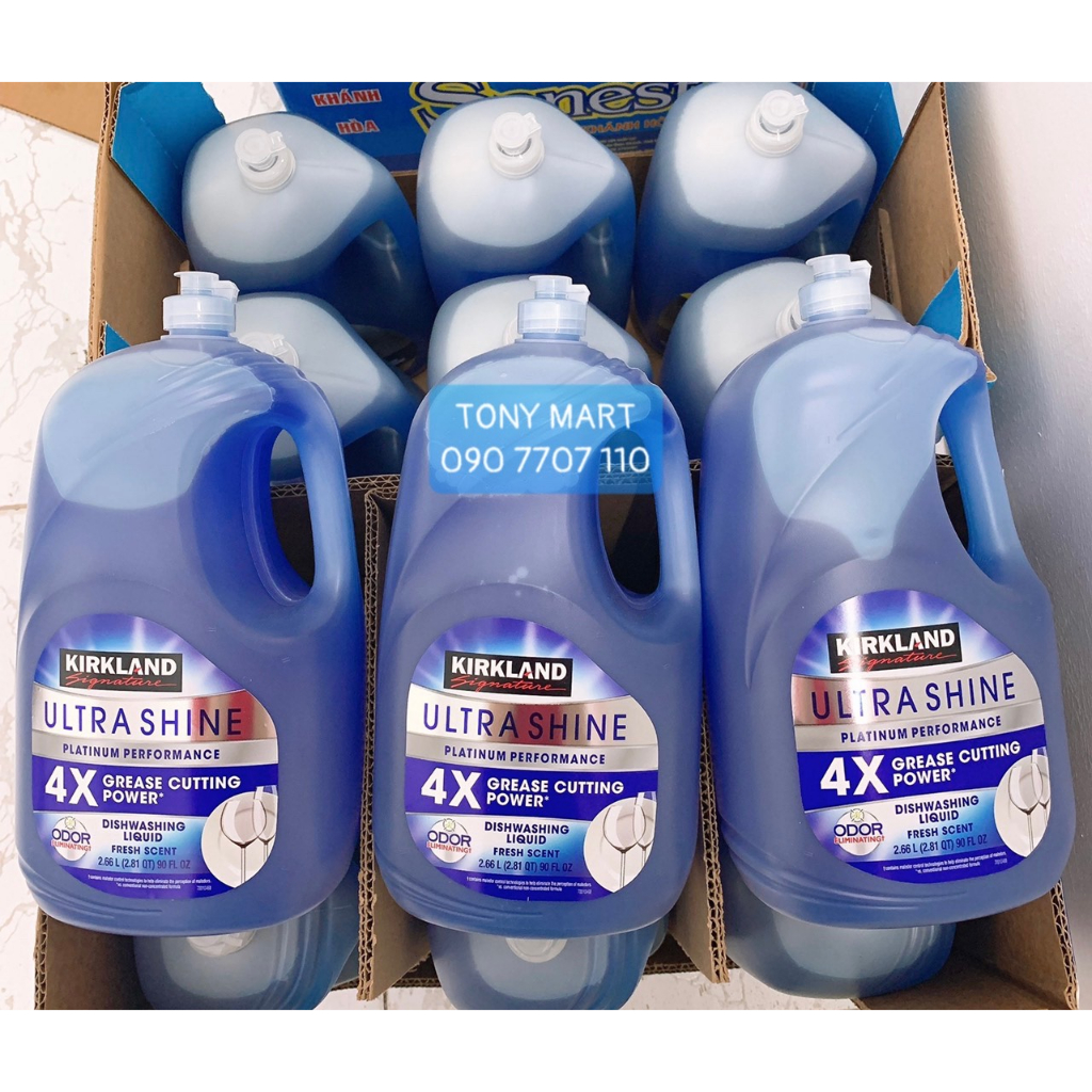 NƯỚC RỬA CHÉN ĐẬM ĐẶC Kirkland Signature Ultra Shine Dishwashing Liquid 2,66 lít - Usa