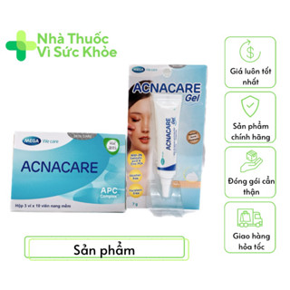 ✅[Chính Hãng] Viên uống và gel giảm mụn Acnacare giúp kiểm soát dầu, giảm bã nhờn trên da, ngừa mụn trứng cá