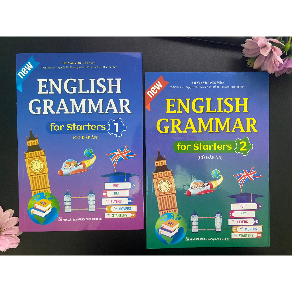 Sách - Trọn Bộ English Grammar For Starters ( Có Đáp Án ) Tập 1 + Tập 2 ( lẻ tùy chọn ) - Minh Thắng