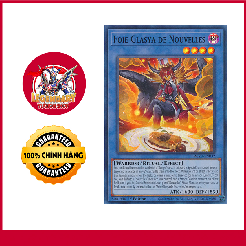 [Thẻ Bài Yugioh Chính Hãng] Foie Glasya de Nouvelles