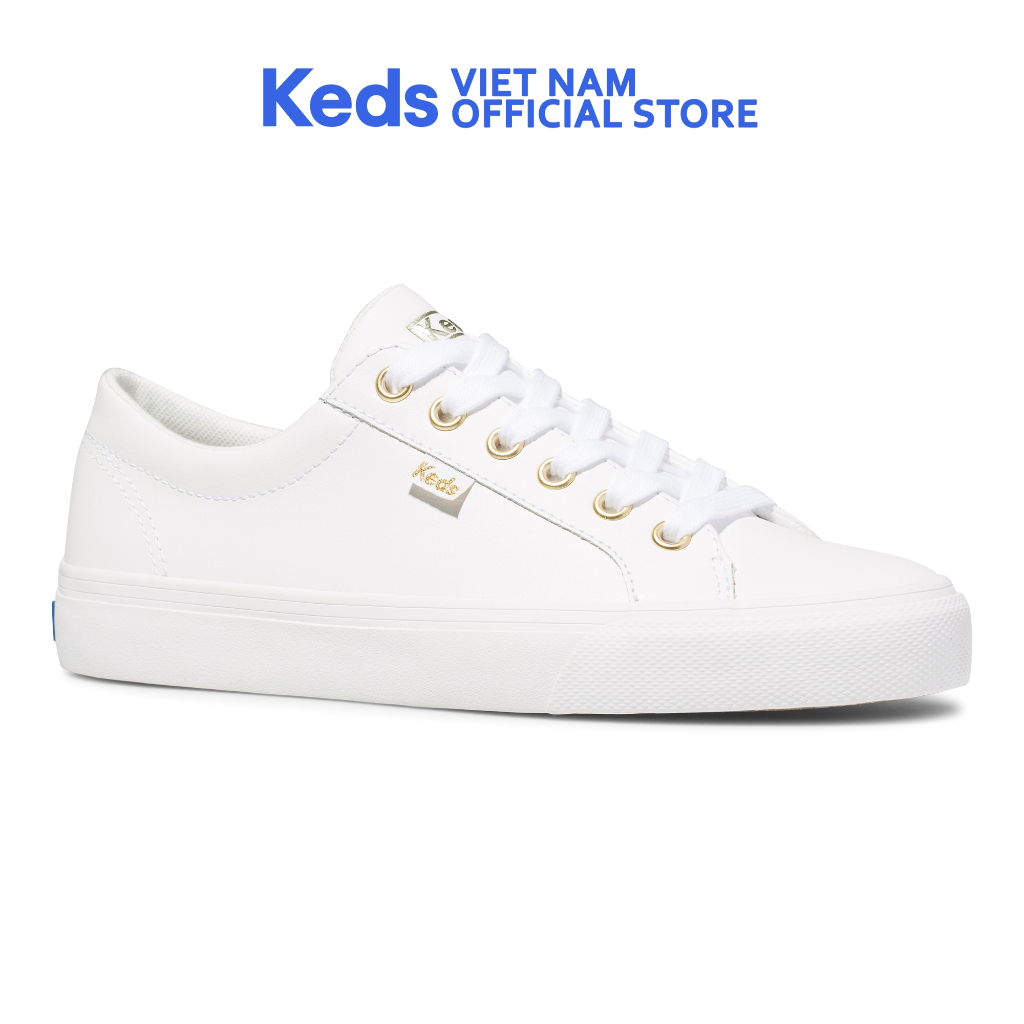 Giày Thể Thao Keds Nữ- Jump Kick Leather White- KD063681