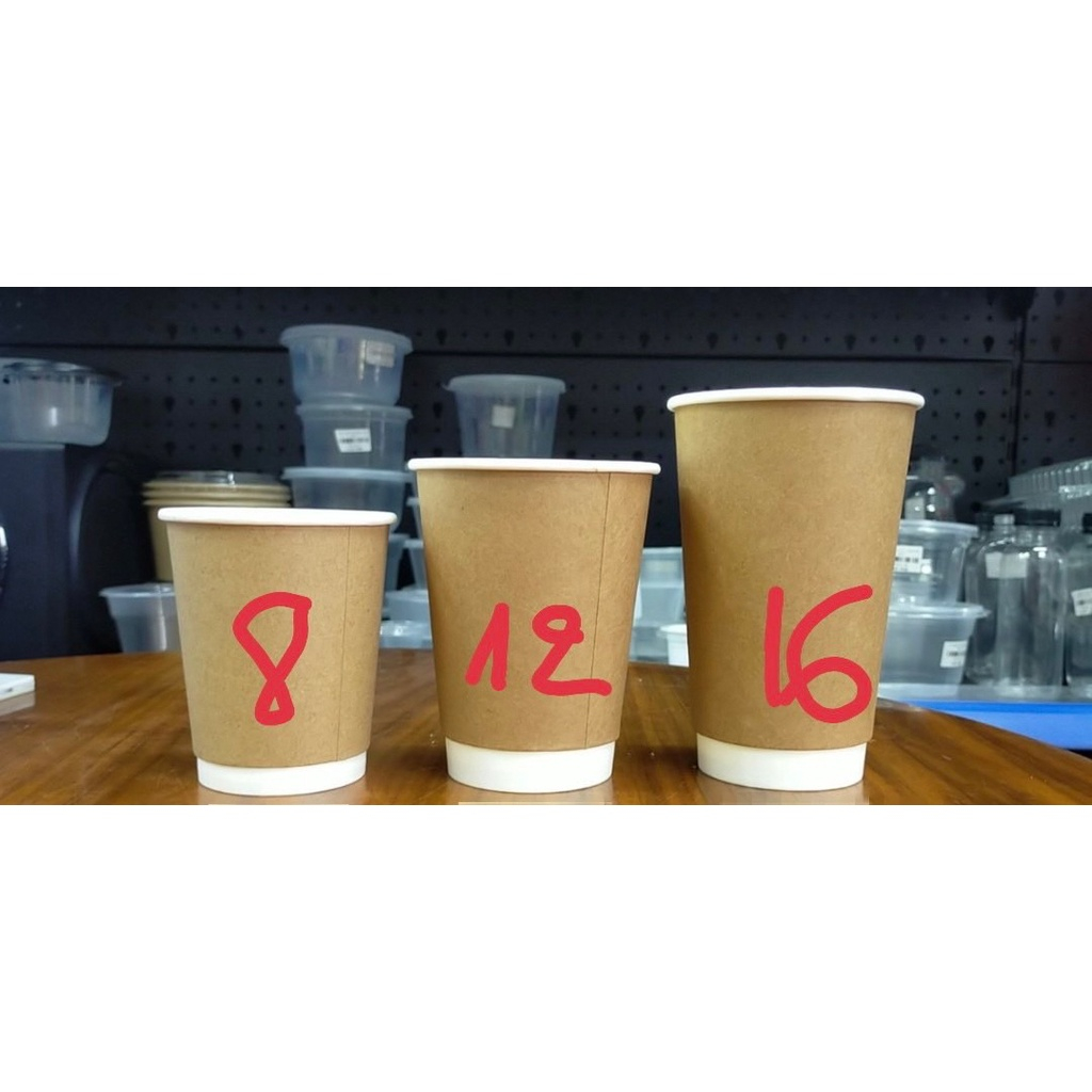 LY GIẤY 2 LỚP NÂU KRAF