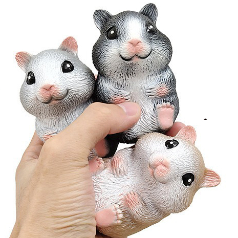 Squishy CON CHUỘT NHẮT hamster Mochi mềm mịn dễ thương chân thực giảm stress co dãn đàn hồi ngộ nghĩnh bóp