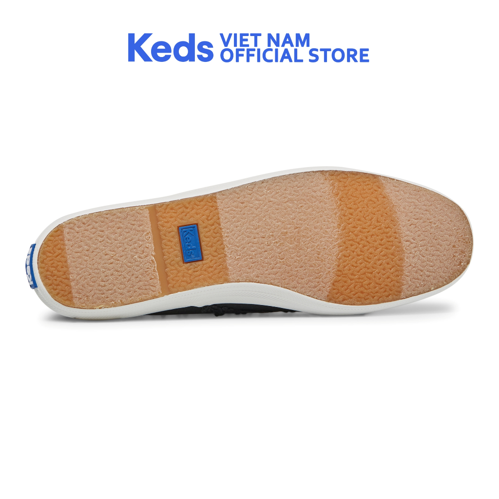 Giày Keds Nữ- Champion Canvas Crochet Trim Black- KD066668