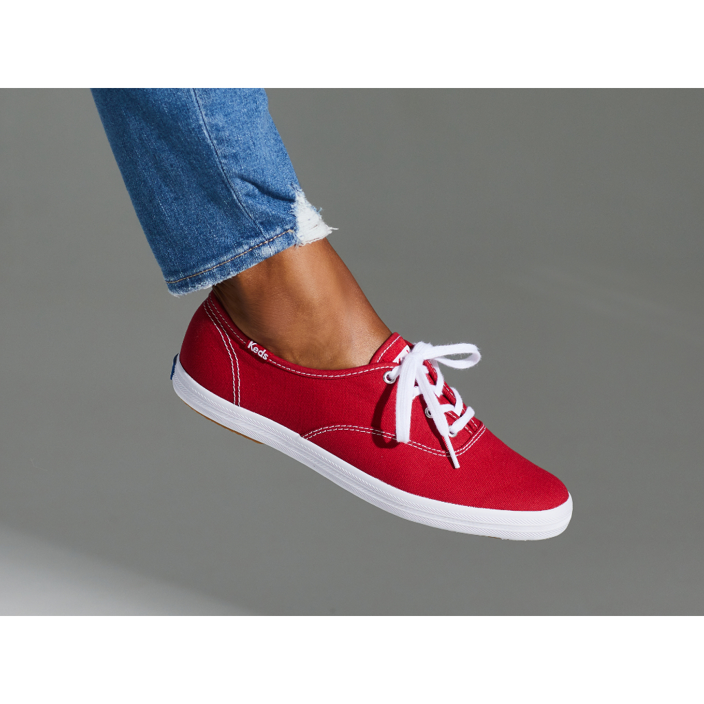 Giày Keds Nữ - Champion Canvas Red - KD031300