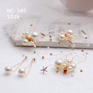 Phụ kiện cài tóc cô dâu mã số hc 358-360