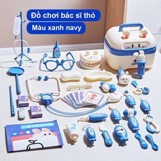 Đồ chơi bác sĩ 36 CHI TIẾT cho bé, Hộp bác sĩ thỏ nhập vai đáng yêu
