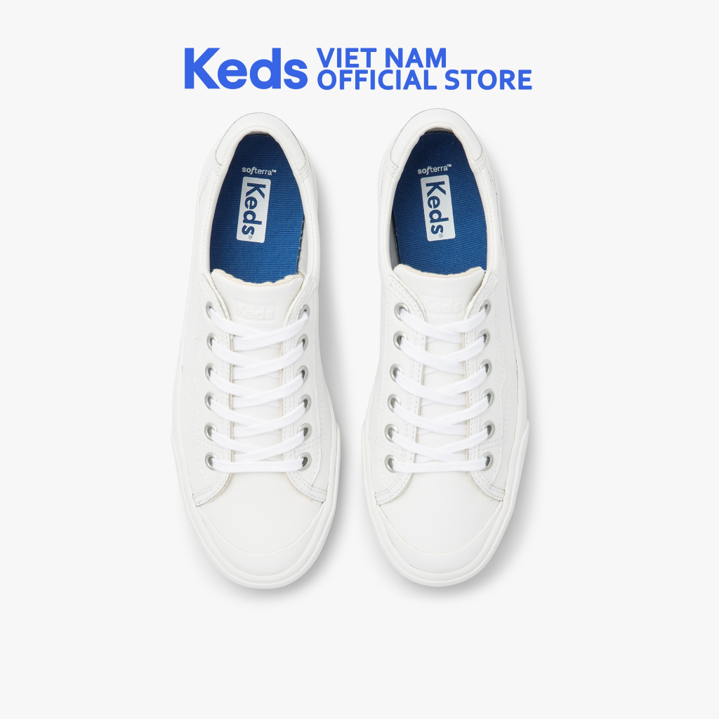 Giày Keds Nữ- Crew Kick 75 Leather White- KD062790