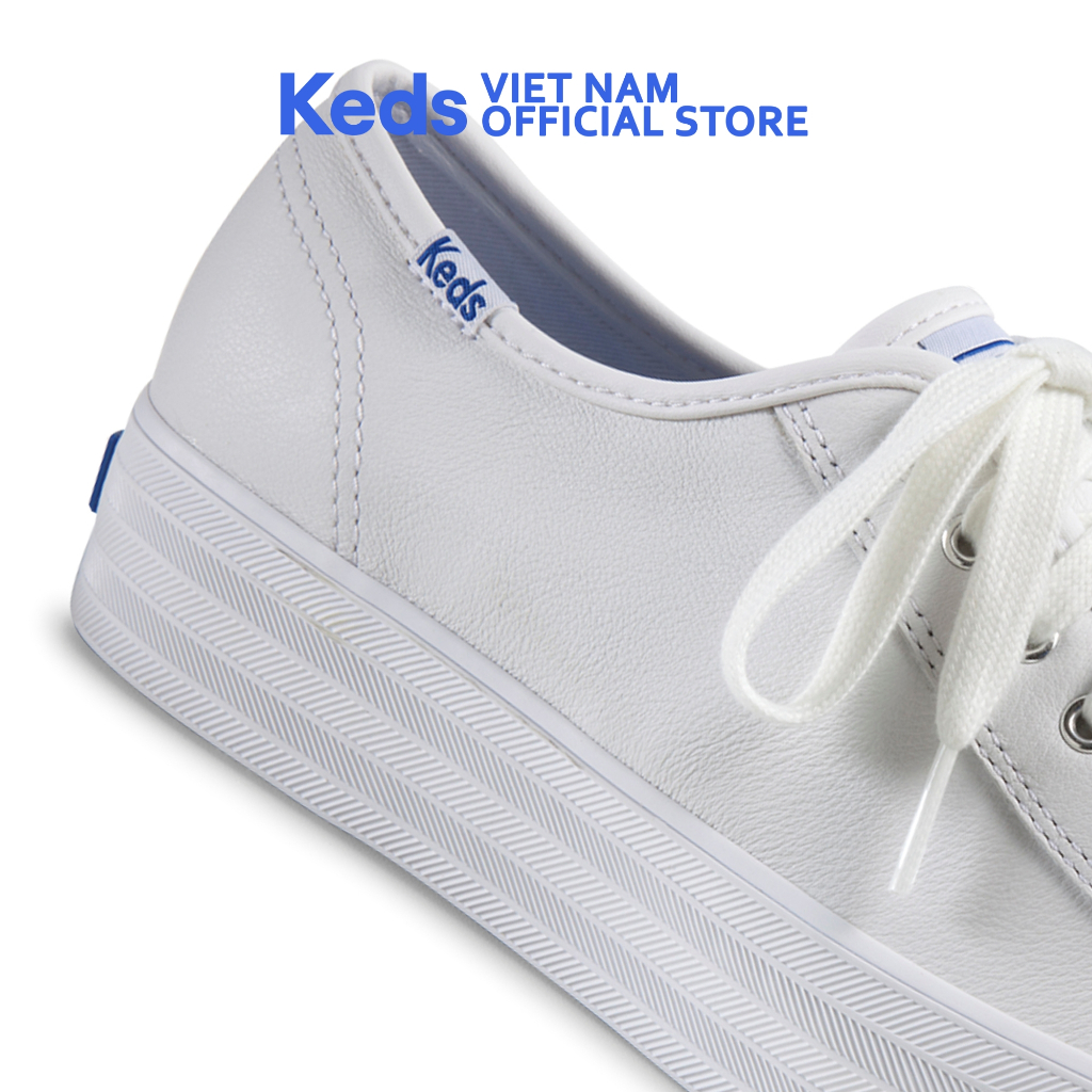 Giày Keds Nữ - Triple Kick Leather White - KD057310