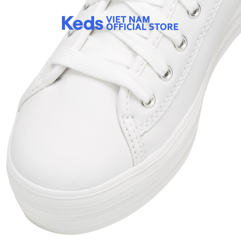 Giày Keds Nữ - Triple Kick Leather White - KD057310