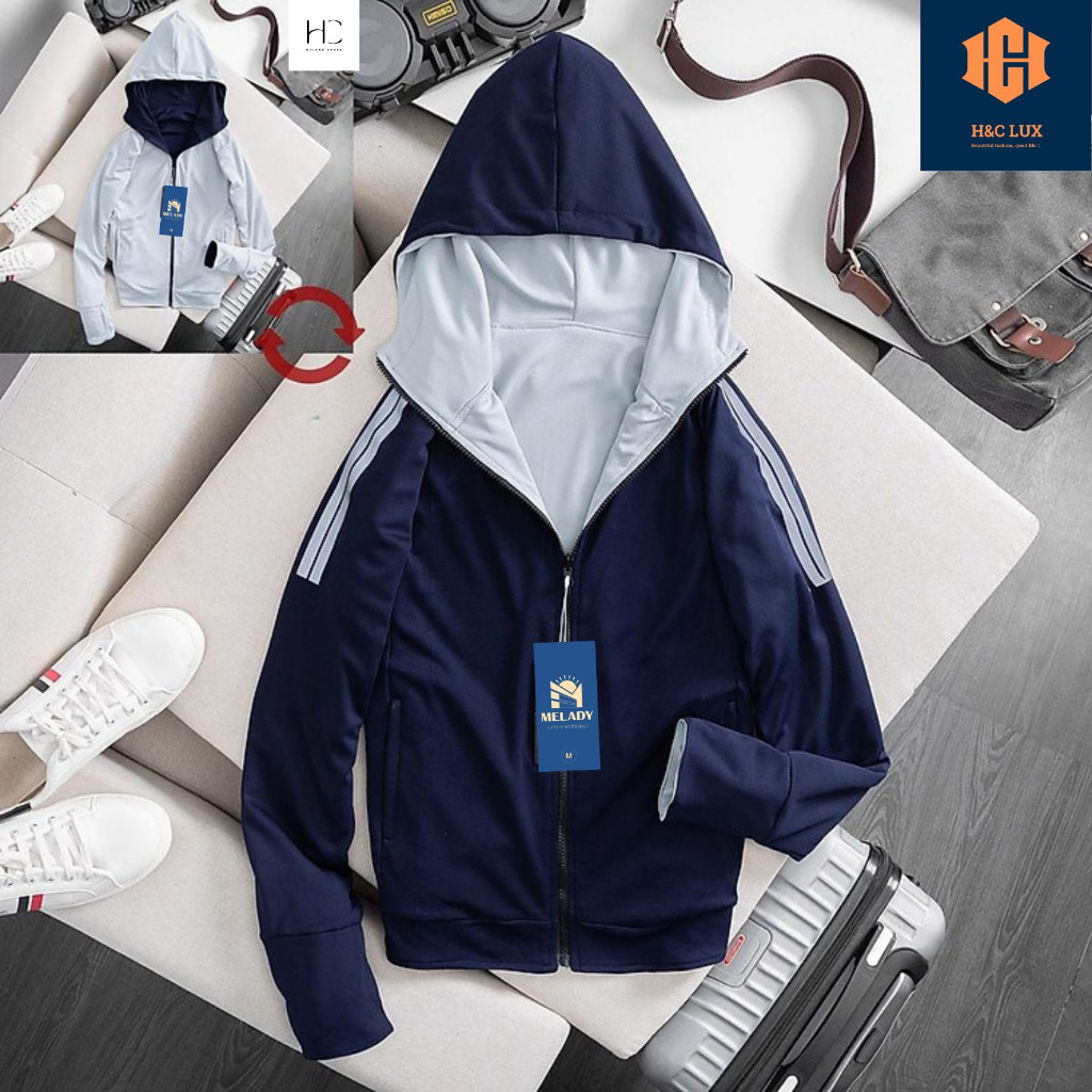 Áo chống nắng nam nữ 2 mặt, 4 màu siêu đẹp, ép phản quang tay thể thao