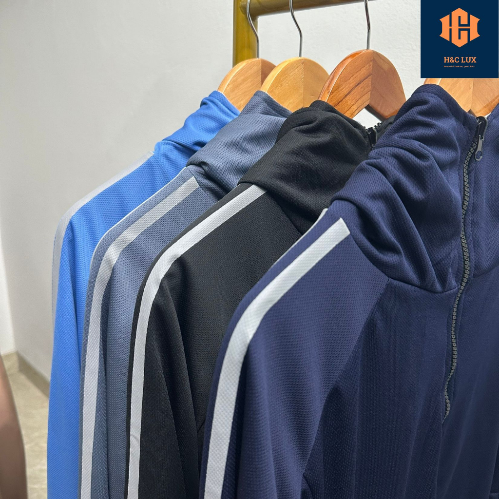 Áo chống nắng nam nữ 2 mặt, 4 màu siêu đẹp, ép phản quang tay thể thao