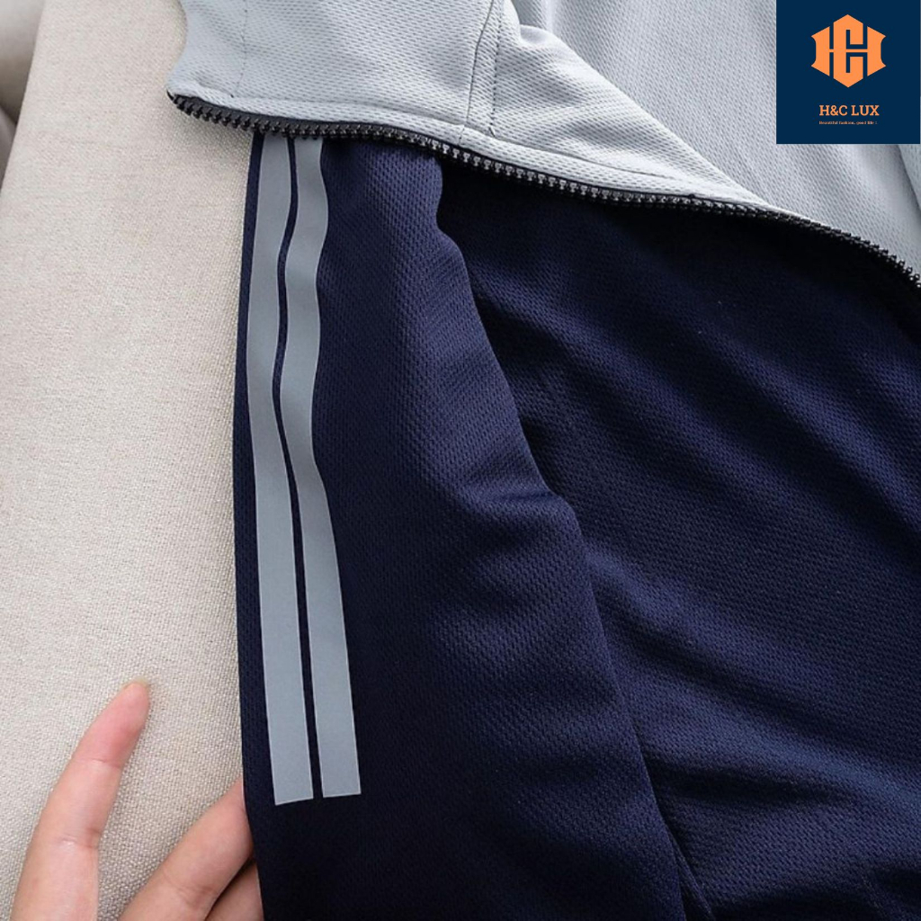 Áo chống nắng nam nữ 2 mặt, 4 màu siêu đẹp, ép phản quang tay thể thao