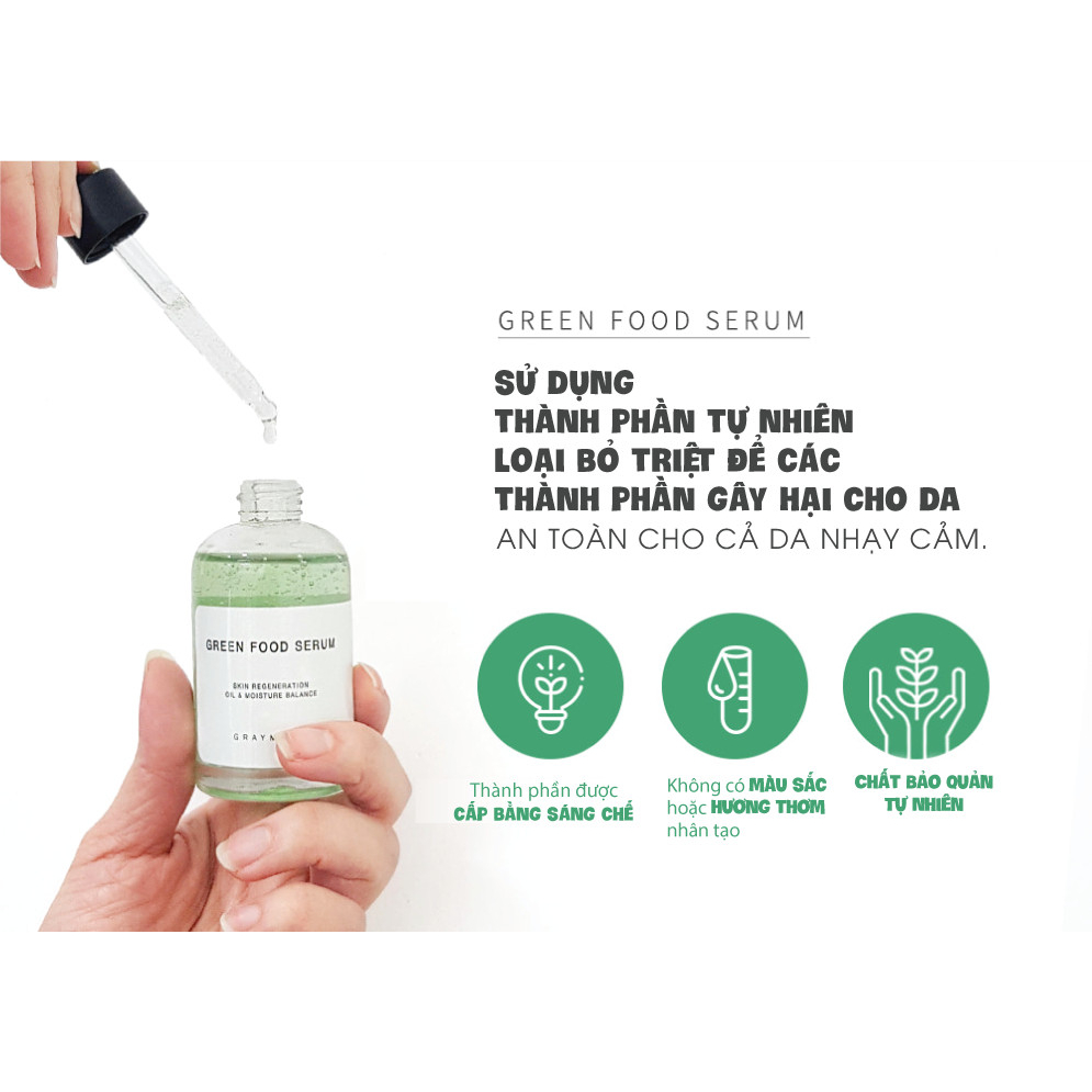 Serum Rau Củ Xanh Phục Hồi Da Graymelin Green Food 50ml