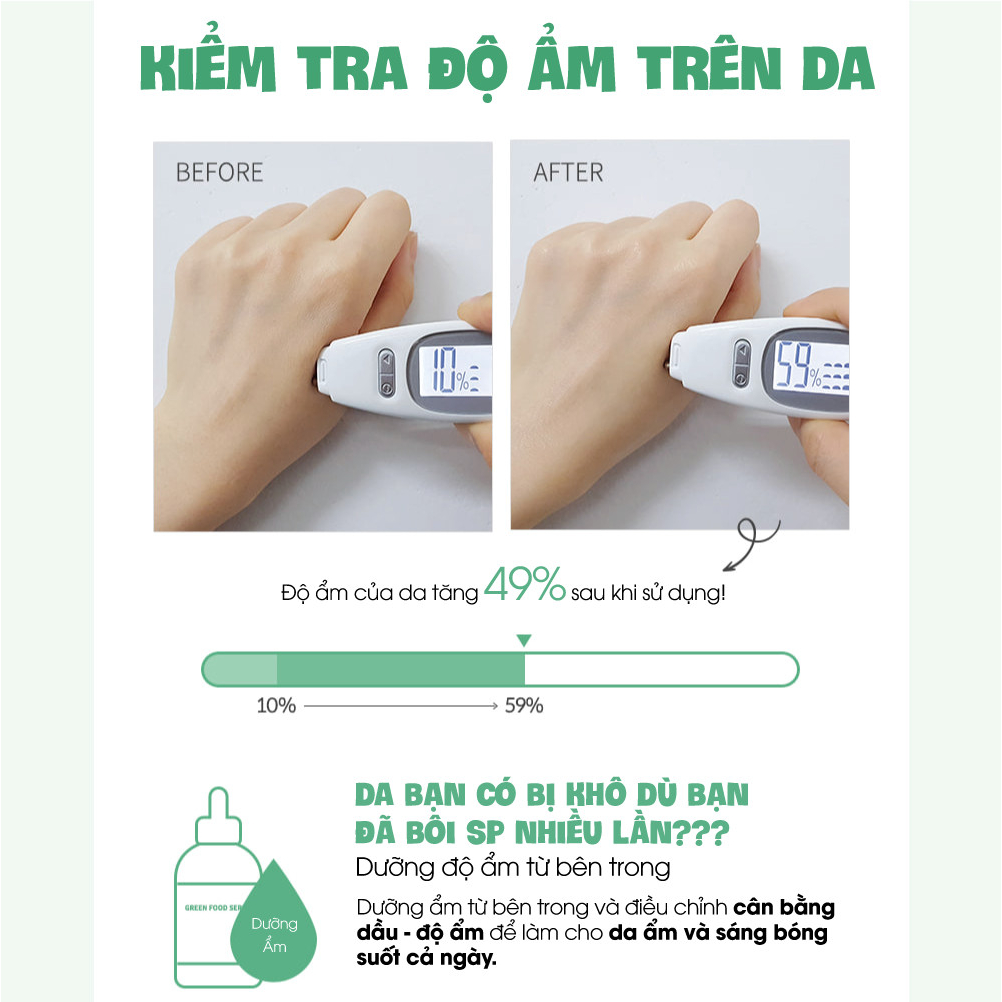 Serum Rau Củ Xanh Phục Hồi Da Graymelin Green Food 50ml