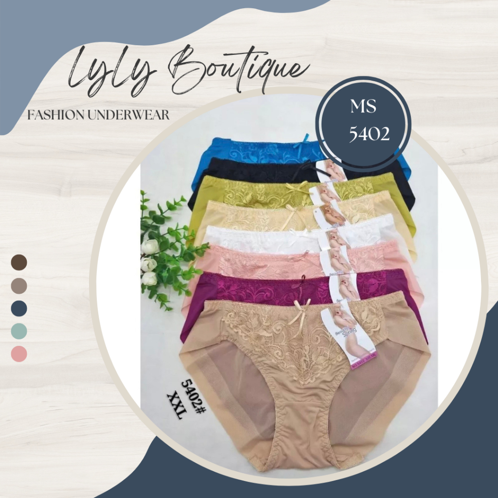 Combo 5 quần lót-Quần lót nữ vải voan,quần chip nữ sexy,set quần chip nữ ren MS 5402