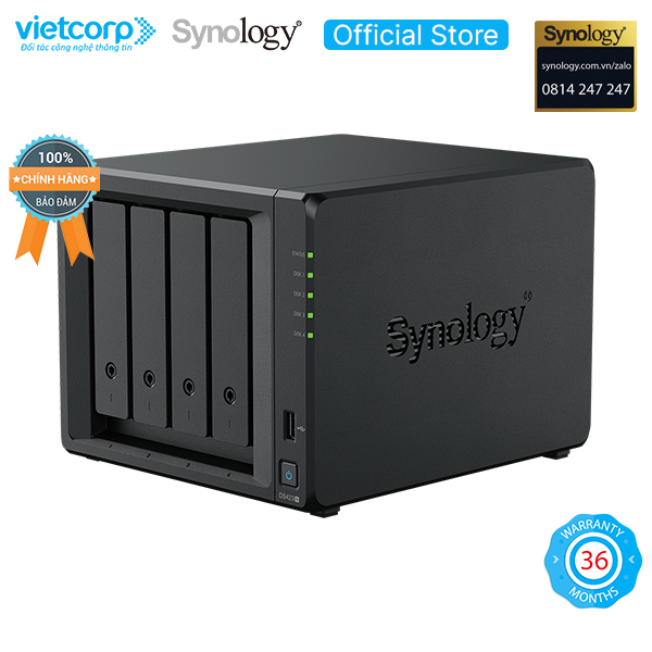 Thiết bị lưu trữ NAS Synology DS423+ - Hàng Chính Hãng