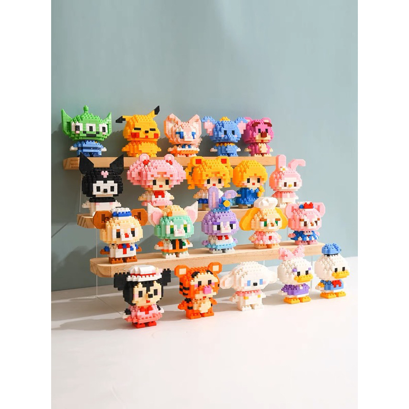 Bộ đồ chơi lắp ghép 60 mẫu Baby Cartoon Characters - Mô hình 3D LELEBROTHER Nanoblock