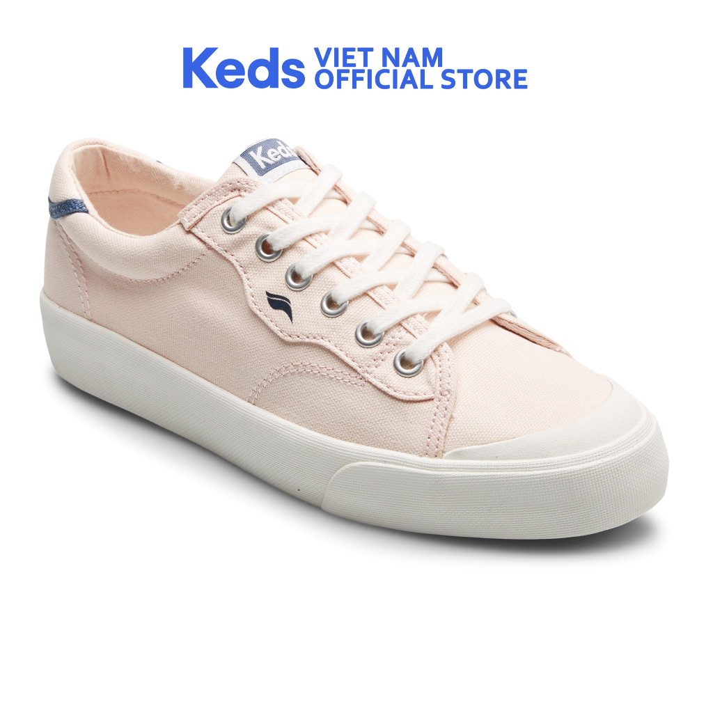 Giày Keds Nữ - Crew Kick 75 Canvas Varsity Pink- KD066633