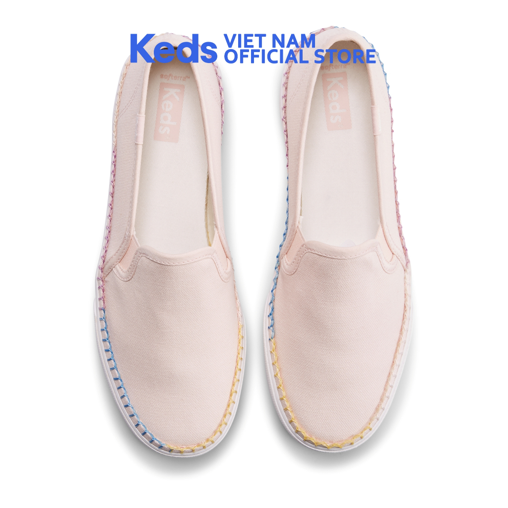 Giày Keds Nữ- Double Decker Whipstitch Foxin Canvas Pink - KD066649