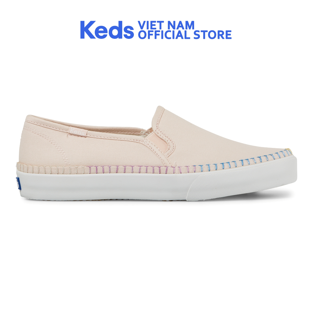 Giày Keds Nữ- Double Decker Whipstitch Foxin Canvas Pink - KD066649