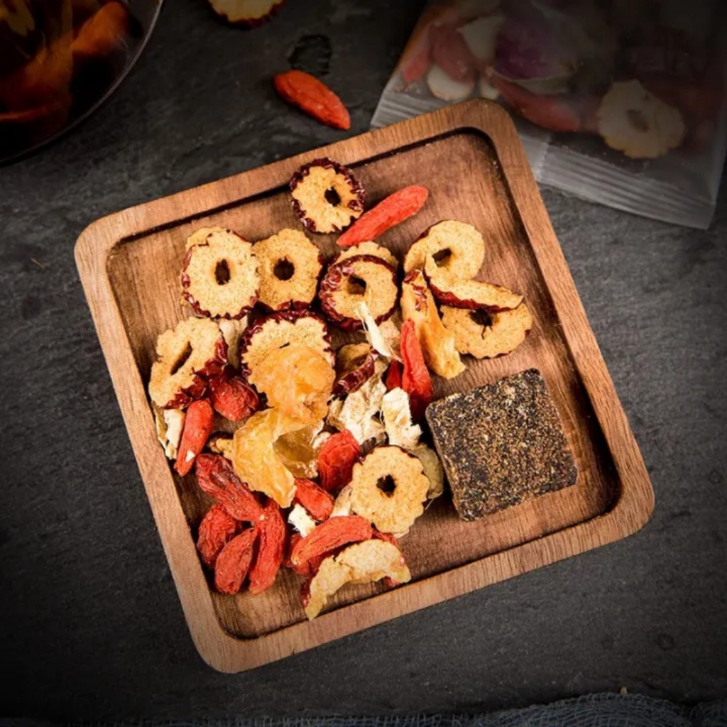 Trà gừng đường nâu kết hợp táo đỏ, long nhãn, kỷ tử SATOSO gói 10g