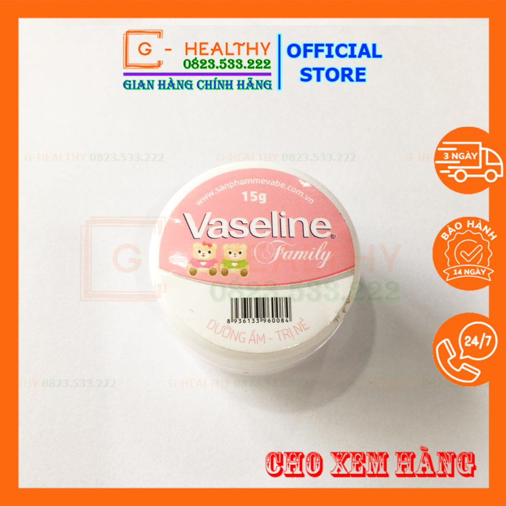 Kem nẻ Vaseline Family, dưỡng ẩm Hũ 7g - giảm nẻ da từ thảo dược, ngăn ngừa khô da