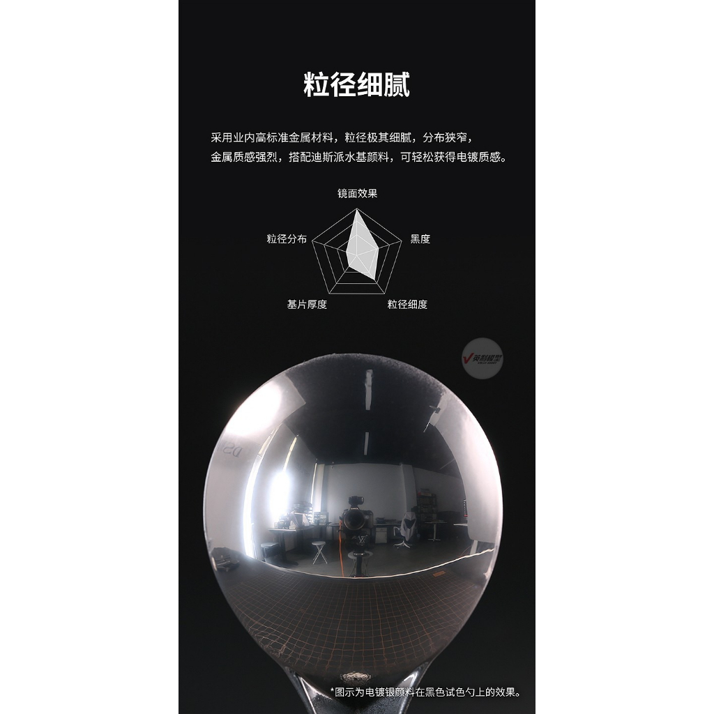 Sơn mô hình Dspiae Paint Color Chrome electroplated silver EP1 Master High Enriched inox