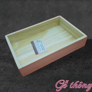 Khay trà bằng gỗ thông tự nhiên