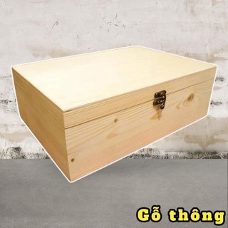 Hộp gỗ đựng đồ gỗ thông, hộp đựng trang sức, quà tặng tiện dụng