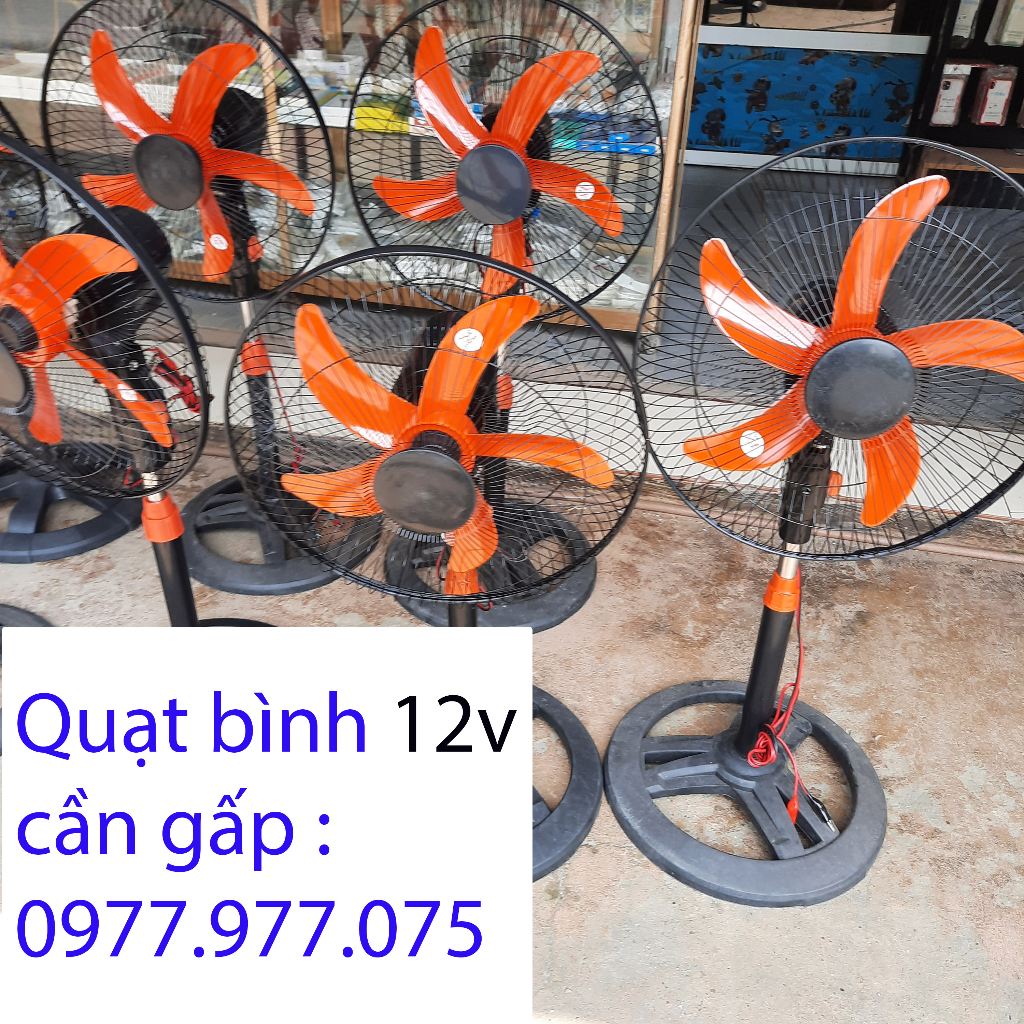 Quạt cây 12v quạt chạy bình acquy Bảo hành 12 tháng buôn sỉ lẻ