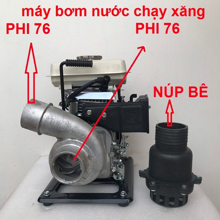 Máy Bơm Xăng Mini GX100-152F Phi Ống 76