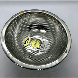Rổ rá inox 304 tem vàng đông nam size 15cm