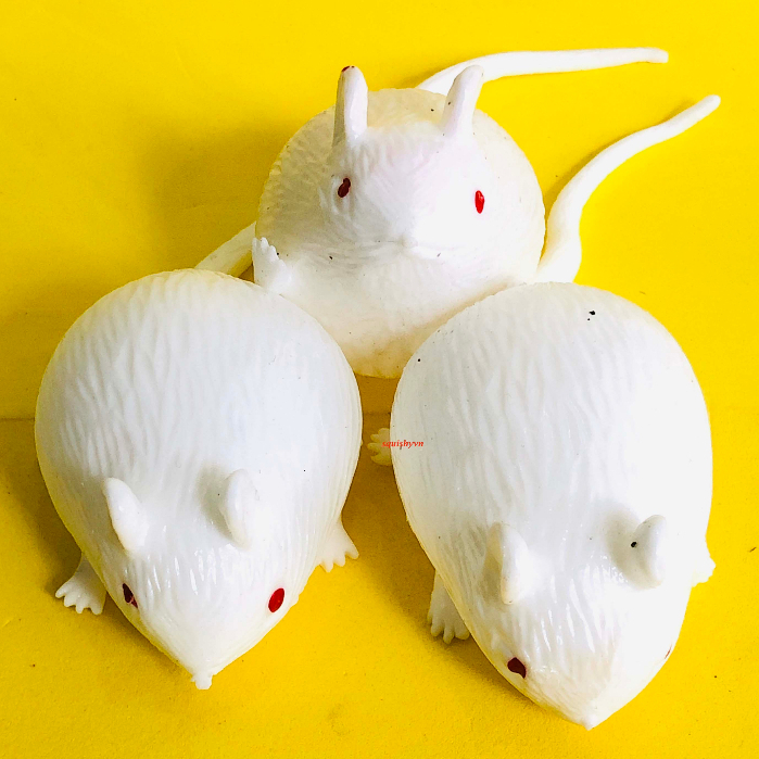 Chuột Bạch Squishy bóp mềm dẻo mịn giải trí có thể ném tường xả stress