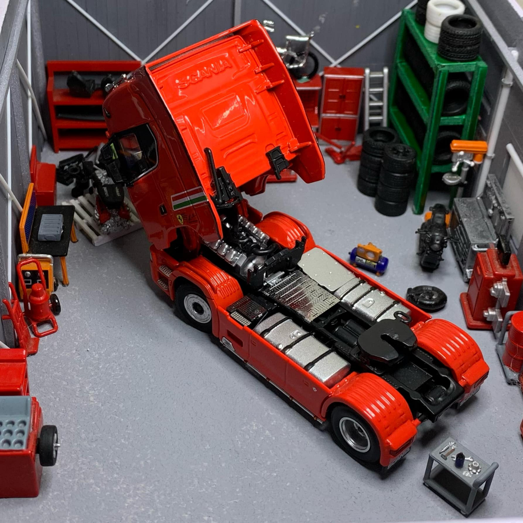 Phụ kiện Diorama Garage 1:64