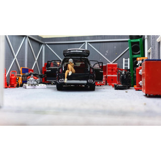 Mô hình 1/64 phôi chưa sơn in3d Phụ kiện Diorama Garage miniGT 1:64