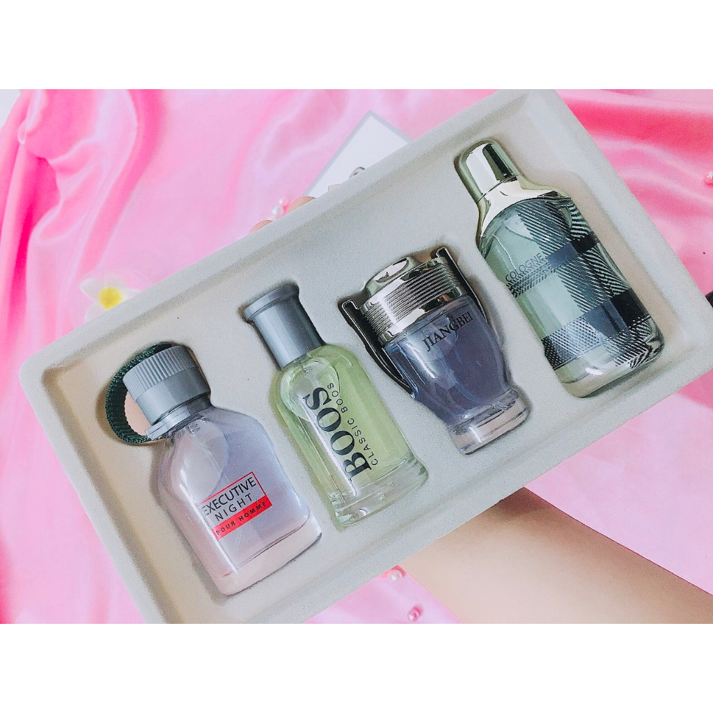 Sét nước Hoa 4 mùi hương thơm bền lâu nam giới 25*4ml