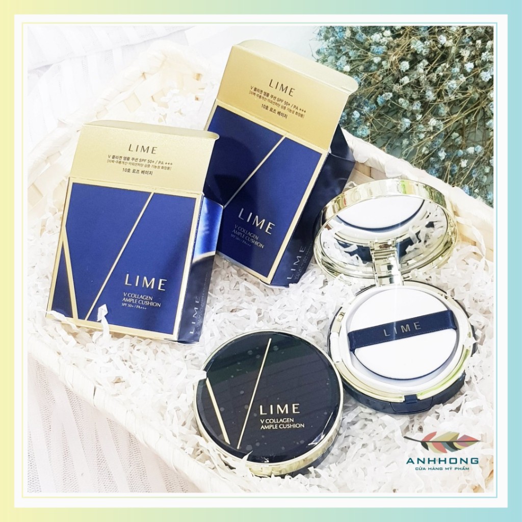 Phấn nước Lime V Collagen Ample cushion SPF50+ PA+++ 20g