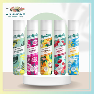 Dầu Gội Khô Batiste Dry Shampoo 200ml Hết Ngứa, Hết Bết Dính Tóc Bồng Bềnh Tức Thì