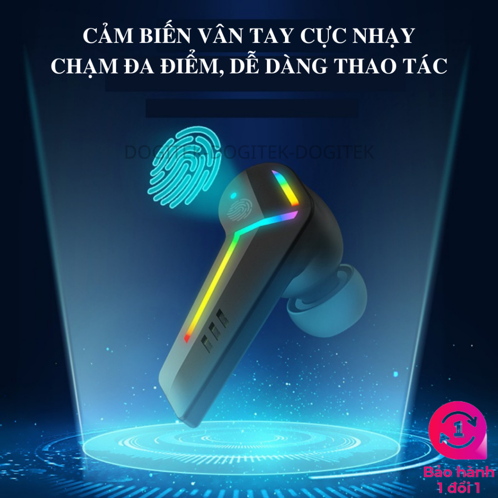 Tai nghe Gaming không dây G001 có chế độ kép, chống ồn chủ động, Game và Music mode, pin 8 tiếng ( Bản EU, 2023)