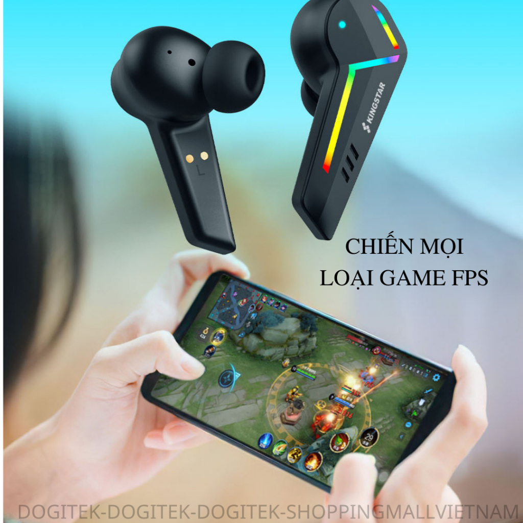 Tai nghe Gaming không dây G001 có chế độ kép, chống ồn chủ động, Game và Music mode, pin 8 tiếng ( Bản EU, 2023)