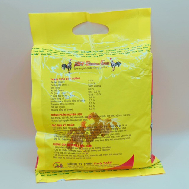 MFF Chicken Gold vinasake 1kg thức ăn hỗn hợp, cám gà đá  .