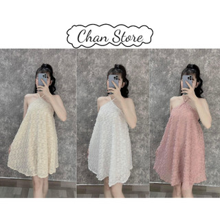 Váy cổ yếm trễ vai hở lưng