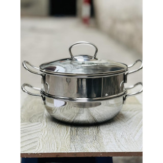 Xửng hấp fivestar 26cm 3 đáy inox 430