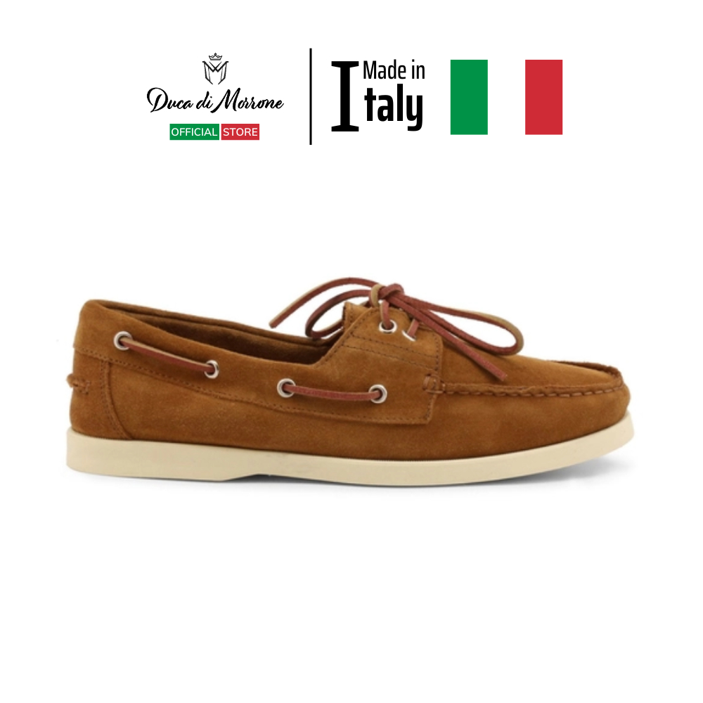 Giày Tây Lười Slip-On Nam Duca Di Morrone Lót Da Cao Cấp Da Lộn Họa Tiết Dây - Nhập Khẩu Chính Hãng Từ Ý_SANTIAGO-CAM